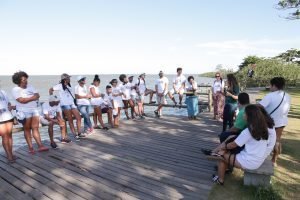 Visita de campo dos jovens do projeto Futuro do Rio Doce em 2019