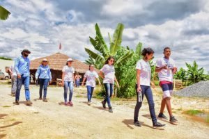 Visita de campo com os jovens participantes do Projeto Futuro do Rio Doce em 2019